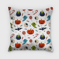 Подушка квадратная Halloween pumpkin show, цвет: 3D-принт