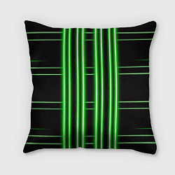 Подушка квадратная Neon green, цвет: 3D-принт