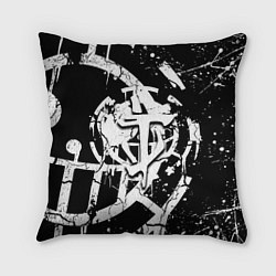 Подушка квадратная Doom smile game, цвет: 3D-принт