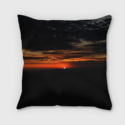 Подушка квадратная Закат на плато, цвет: 3D-принт