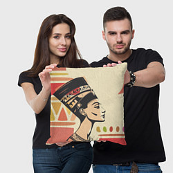 Подушка квадратная Нефертити, цвет: 3D-принт — фото 2