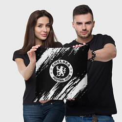 Подушка квадратная Chelsea краски текстура, цвет: 3D-принт — фото 2