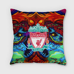 Подушка квадратная Ливерпуль монстр, цвет: 3D-принт