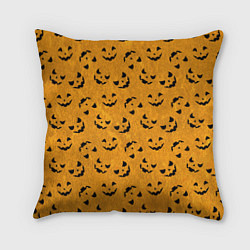 Подушка квадратная Страшно веселый паттерн на Halloween, цвет: 3D-принт