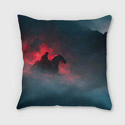 Подушка квадратная Всадник в тумане, цвет: 3D-принт