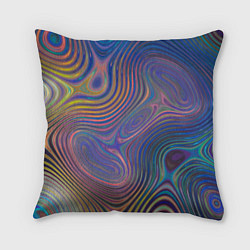 Подушка квадратная Абстрактная рябь, цвет: 3D-принт
