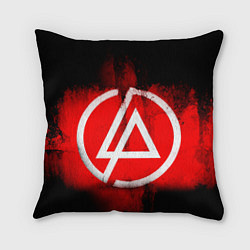Подушка квадратная Linkin Park: Red style, цвет: 3D-принт