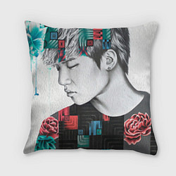 Подушка квадратная Big Bang Geometry, цвет: 3D-принт