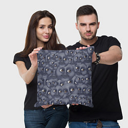 Подушка квадратная Эмодзи, цвет: 3D-принт — фото 2