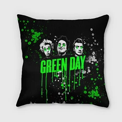 Подушка квадратная Green Day: Acid Colour, цвет: 3D-принт