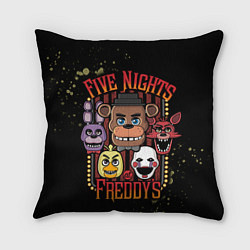 Подушка квадратная Five Nights At Freddy's, цвет: 3D-принт