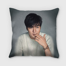 Подушка квадратная Lee Min Ho, цвет: 3D-принт