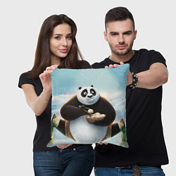 Подушка квадратная Кунг фу панда, цвет: 3D-принт — фото 2