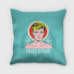 Подушка квадратная David Bowie: pop-art, цвет: 3D-принт