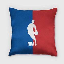 Подушка квадратная Эмблема NBA, цвет: 3D-принт