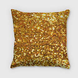Подушка квадратная Золотое мерцание, цвет: 3D-принт