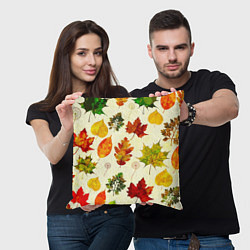 Подушка квадратная Осень, цвет: 3D-принт — фото 2