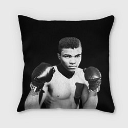 Подушка квадратная Muhammad Ali, цвет: 3D-принт