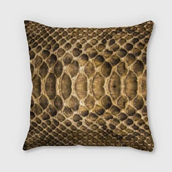 Подушка квадратная Змеиная кожа, цвет: 3D-принт