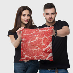 Подушка квадратная Кусок мяса, цвет: 3D-принт — фото 2