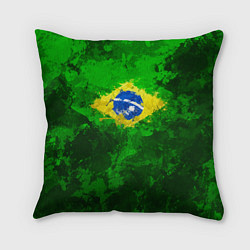 Подушка квадратная Бразилия, цвет: 3D-принт