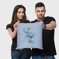 Подушка квадратная Messi: Argentine Football, цвет: 3D-принт — фото 2