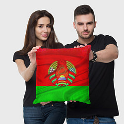 Подушка квадратная Белорусский герб, цвет: 3D-принт — фото 2