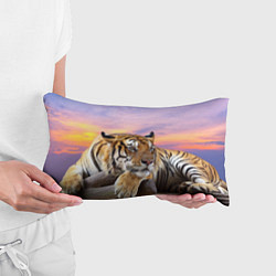 Подушка-антистресс Тигр на закате, цвет: 3D-принт — фото 2