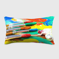 Подушка-антистресс Кисти и краски, цвет: 3D-принт