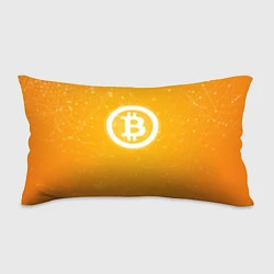 Подушка-антистресс Bitcoin Orange, цвет: 3D-принт