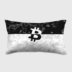 Подушка-антистресс Bitcoin: Poly Style, цвет: 3D-принт