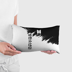 Подушка-антистресс BTS: White & Black, цвет: 3D-принт — фото 2