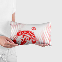 Подушка-антистресс Манчестер Юнайтед white, цвет: 3D-принт — фото 2