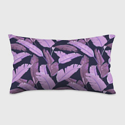 Подушка-антистресс Tropical leaves 4 purple, цвет: 3D-принт