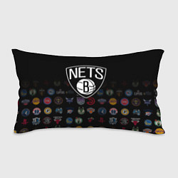 Подушка-антистресс Brooklyn Nets 1, цвет: 3D-принт