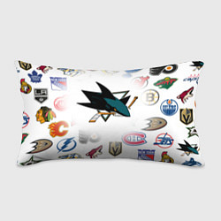Подушка-антистресс San Jose Sharks NHL teams pattern, цвет: 3D-принт