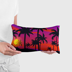 Подушка-антистресс Тропический пляж, цвет: 3D-принт — фото 2