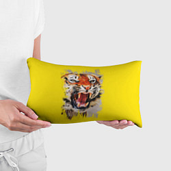 Подушка-антистресс Оскал тигра, цвет: 3D-принт — фото 2