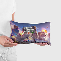 Подушка-антистресс ЭКШЕН Grand Theft Auto V, цвет: 3D-принт — фото 2