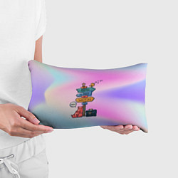 Подушка-антистресс Кот путешественник, цвет: 3D-принт — фото 2