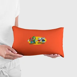 Подушка-антистресс CupHead x Mario, цвет: 3D-принт — фото 2