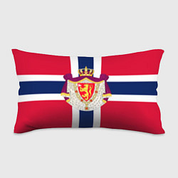 Подушка-антистресс Норвегия Флаг и герб Норвегии, цвет: 3D-принт