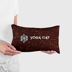 Подушка-антистресс Кошачья Йога - Гранж, цвет: 3D-принт — фото 2