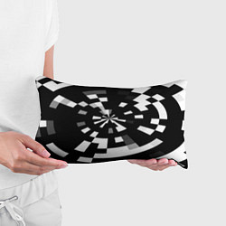 Подушка-антистресс Черно-белый фон иллюзии, цвет: 3D-принт — фото 2