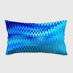 Подушка-антистресс Синий-голубой абстрактный узор, цвет: 3D-принт