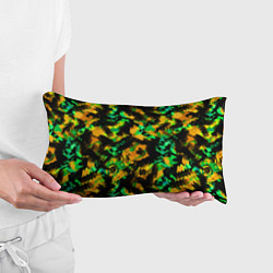 Подушка-антистресс Абстрактный желто-зеленый узор, цвет: 3D-принт — фото 2