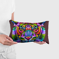Подушка-антистресс Морда тигра крупным планом, цвет: 3D-принт — фото 2