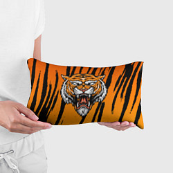 Подушка-антистресс Разгневанный тигр голова, цвет: 3D-принт — фото 2