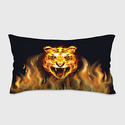 Подушка-антистресс Тигр В Пламени, цвет: 3D-принт
