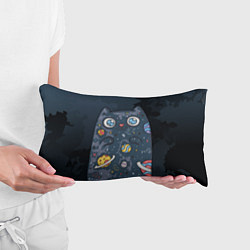 Подушка-антистресс Космический кот в планетах, цвет: 3D-принт — фото 2